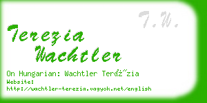 terezia wachtler business card